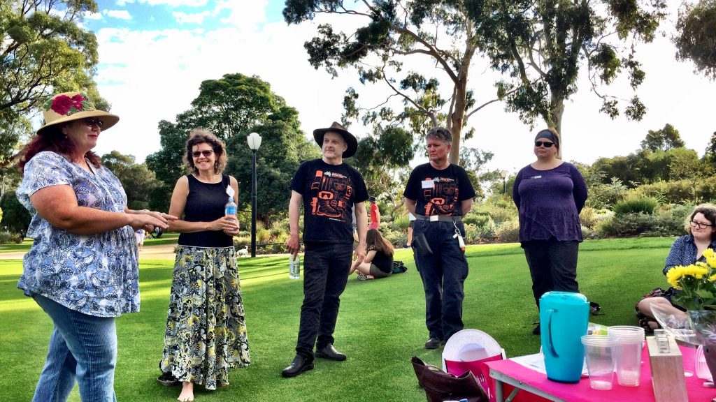 MicroBlitz Project Manager Deborah Bowie talks about the launch of the new website apps at the first ACSA-WA public event in Kings Park.