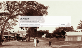 Screenshot of the home page of Q-Album